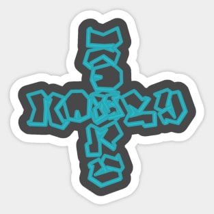 Money Cross Sticker